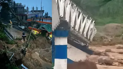 पश्चिम बंगाल :  दार्जिलिंग में 'मौत' की बारिश, पुल ढहने और लैंड स्‍लाइड से हर तरफ तबाही अबतक 14 की मौत; IMD ने दी चेतवानी