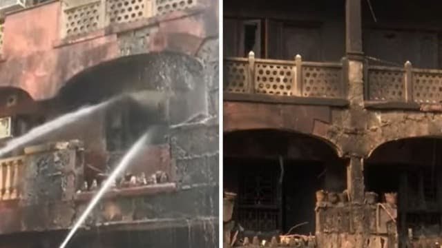 नई दिल्ली: सांसदों के प्लेट्स ब्रह्मपुत्र अपार्टमेंट में लगी भीषण आग, फायर ब्रिगेड की टीम पहुंची