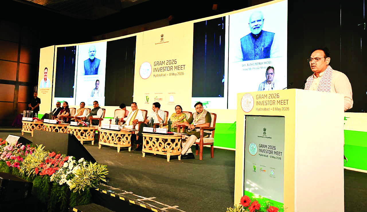 हैदराबाद में ग्राम-2026 के तहत इन्वेस्टर्स मीट:मुख्यमंत्री ने कहा- पधारो म्हारे देस