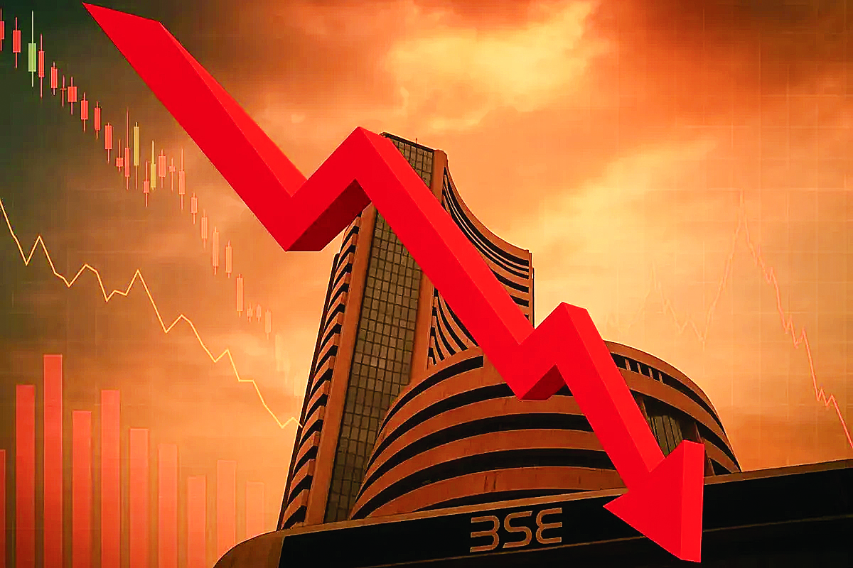 बढ़त के साथ खुला था सेंसेक्स, बाद में 1092 अंकों की गिरावट के साथ 74,775 पर बंद हुआ, निफ्टी में भी 359 अंकों की गिरावट