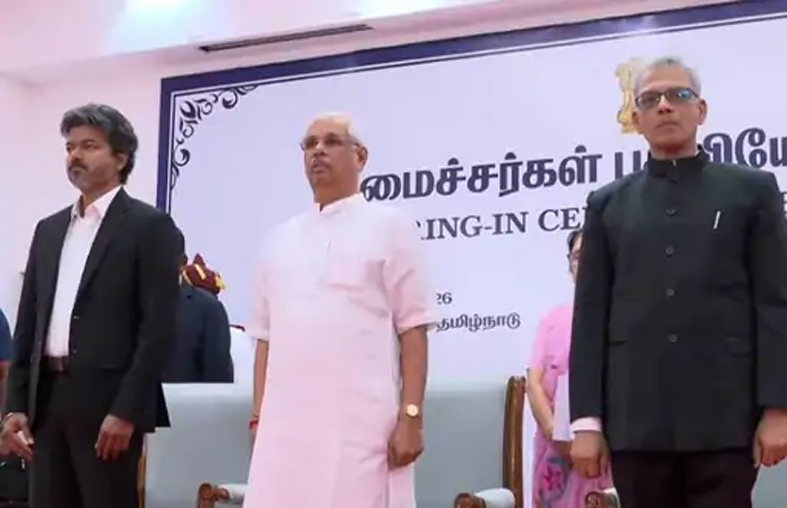 तमिलनाडु में CM विजय की कैबिनेट का विस्तार हुआ, 23 विधायकों ने मंत्री पद की शपथ ली